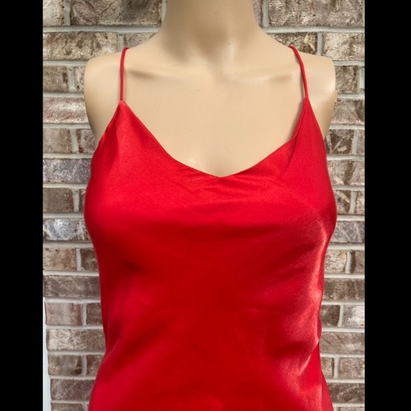 Vintage 90s Red Formal Salsa Goth Mall Goth Glam Prom Dress - Picture 3 of 10